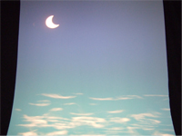 月と空と雲の写真